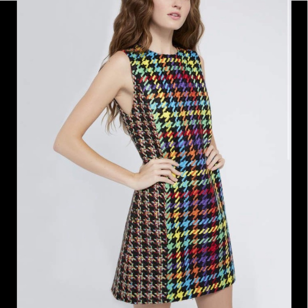 Alice & Olivia Coley Multicolor plaid tweed Mini 6
Excellent Condition